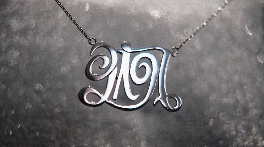 000LK-Rotation-Ambigram - MEGA Love, Kat Ambigram Jewelry
