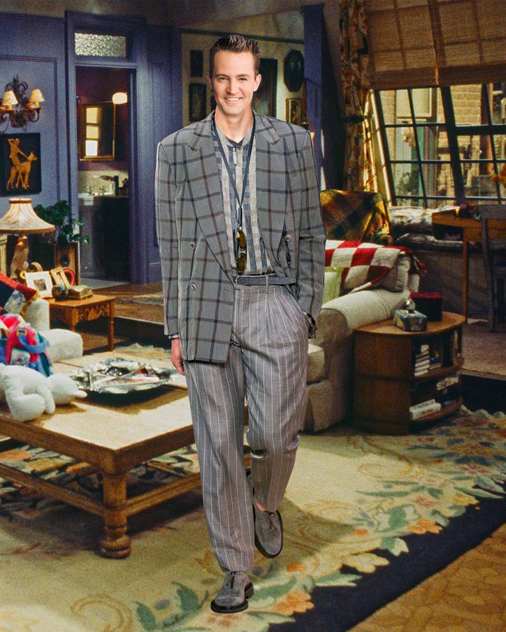 Friends - MEGA Chandler Bing in a tailored ensemble by Giorgio Armani SS '20.