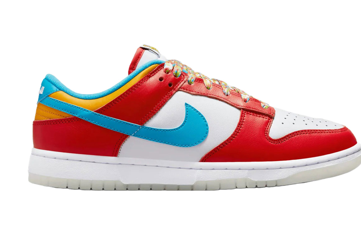 LeBron-Fruity-Pebble - MEGA LeBron James x Nike Dunk Low "Fruity Pebbles" Sneaker