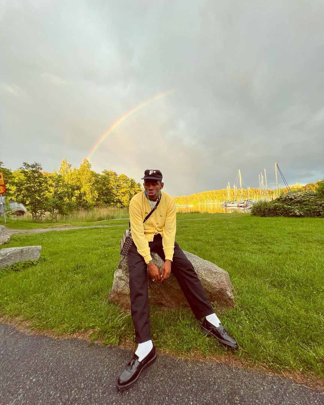 ttc-resized - MEGA Tyler, the Creator with a pair of loafers