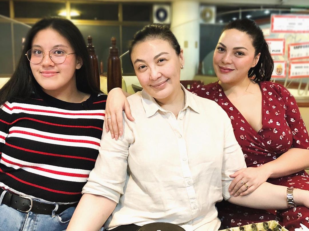 Sharon Cuneta with KC Concepcion and Miel Pangilinan