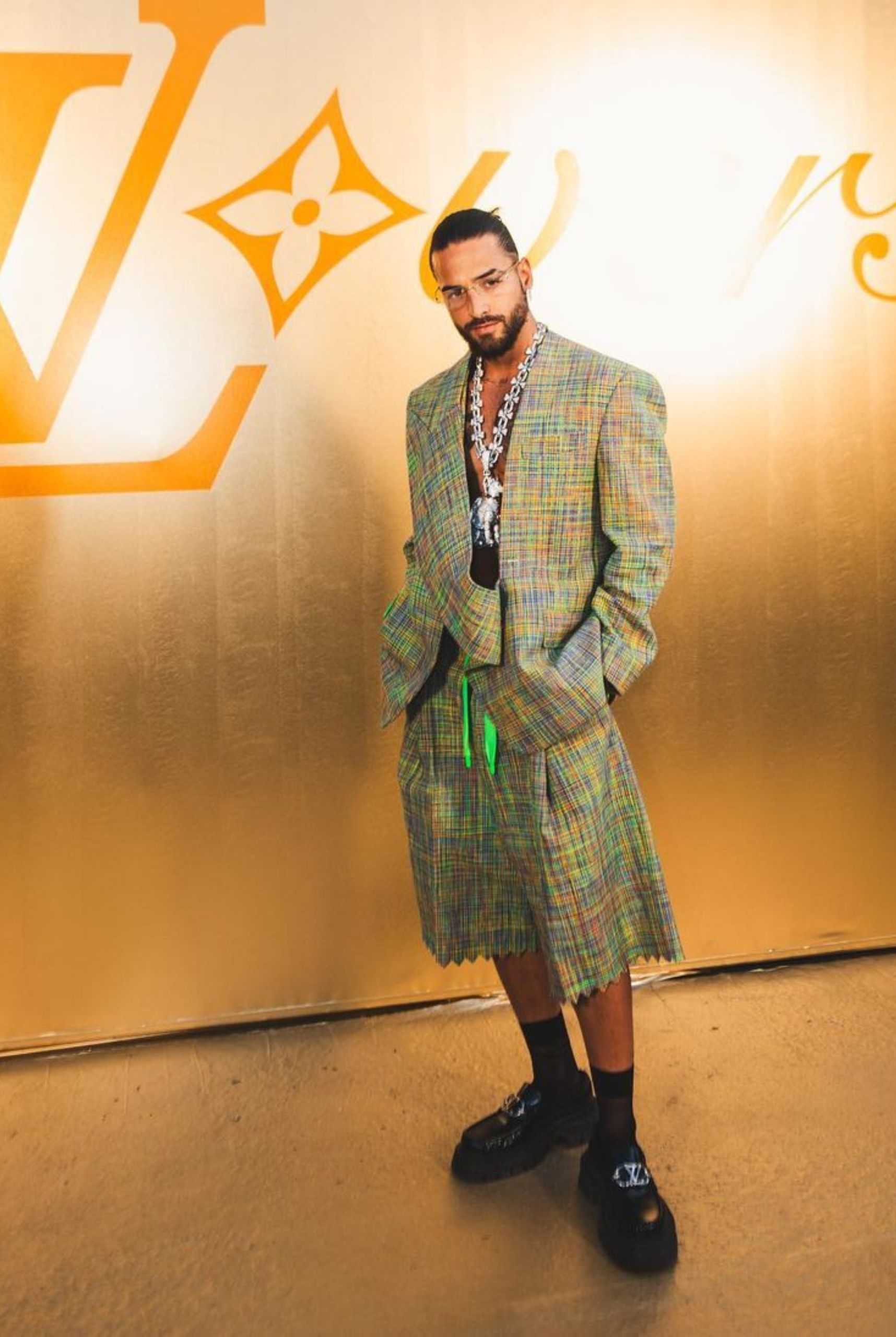 IN-ARTICLE-PORTRAIT-4-1 - MEGA Maluma in Pharell's Louis Vuitton's Spring Summer 2024 Show