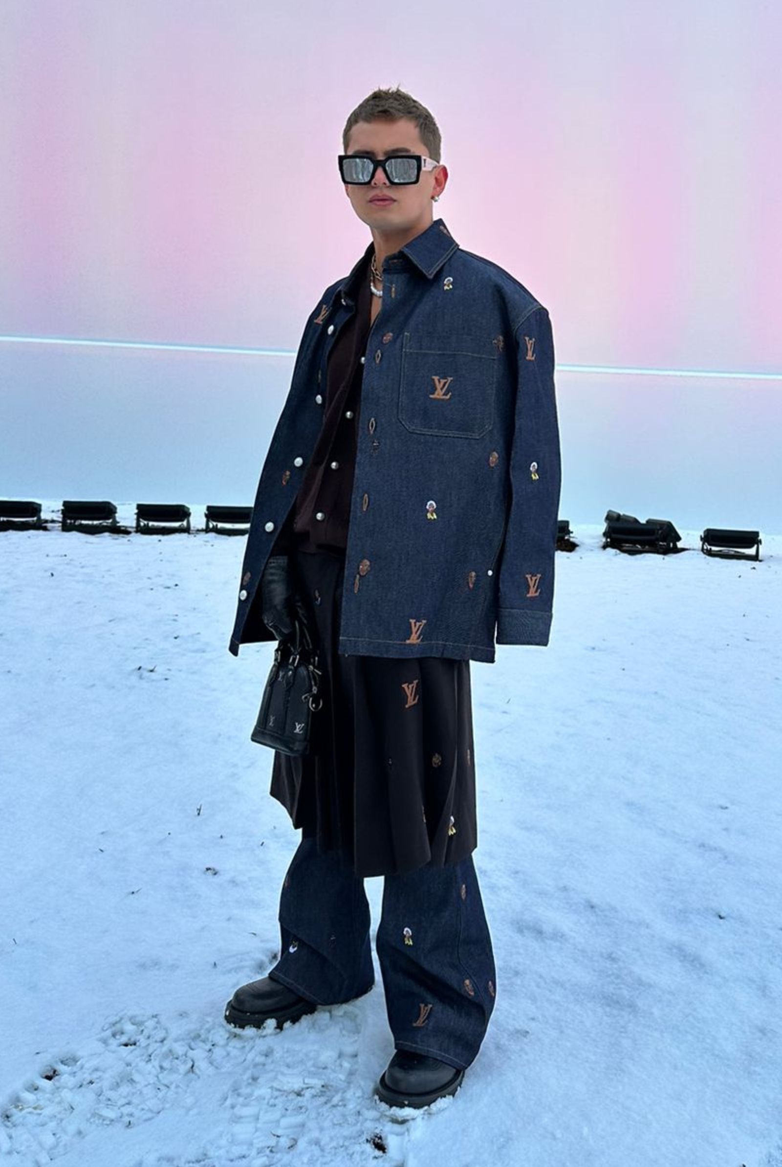 JAMES-REID-PFW-ART-2 - MEGA In head-to-toe Louis Vuitton, the actor's final look leaves us eager for the fashion milestones he'll achieve next