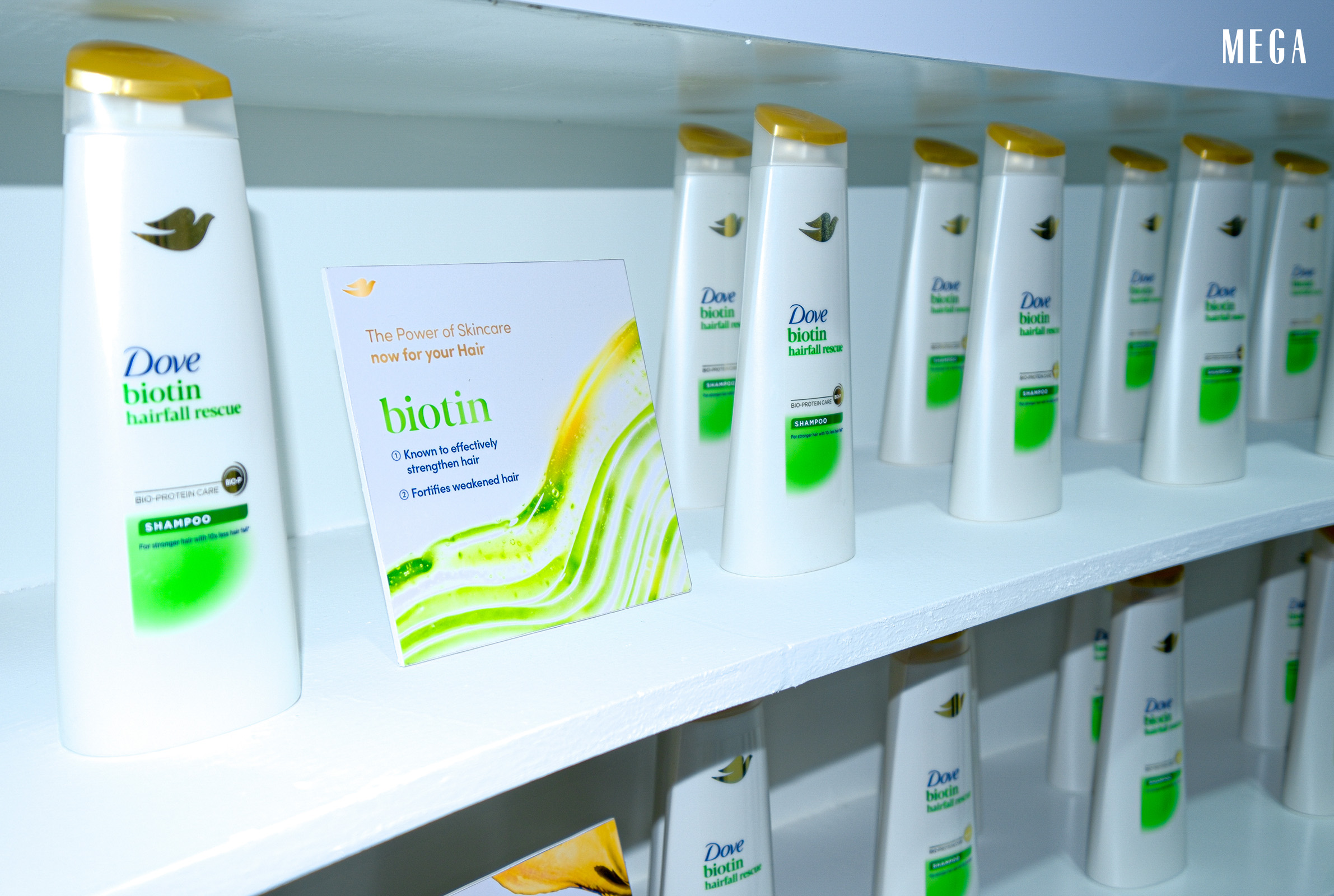 2-1 - MEGA Dove's Biotin Hair Fall Rescue Shampoo and Conditioner.
