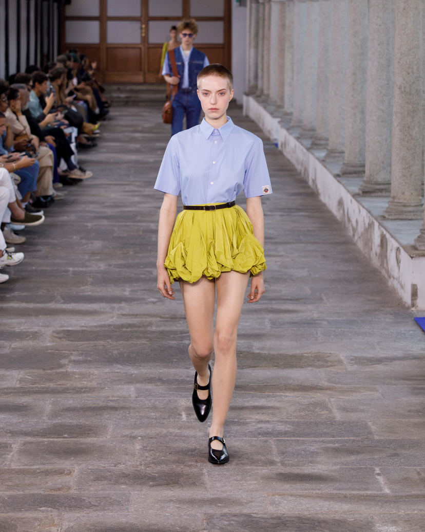 BALLY_SS24_show_look_front_4-5_46 - MEGA Bally F/W24 bubble skirt balloon skirt S/S24