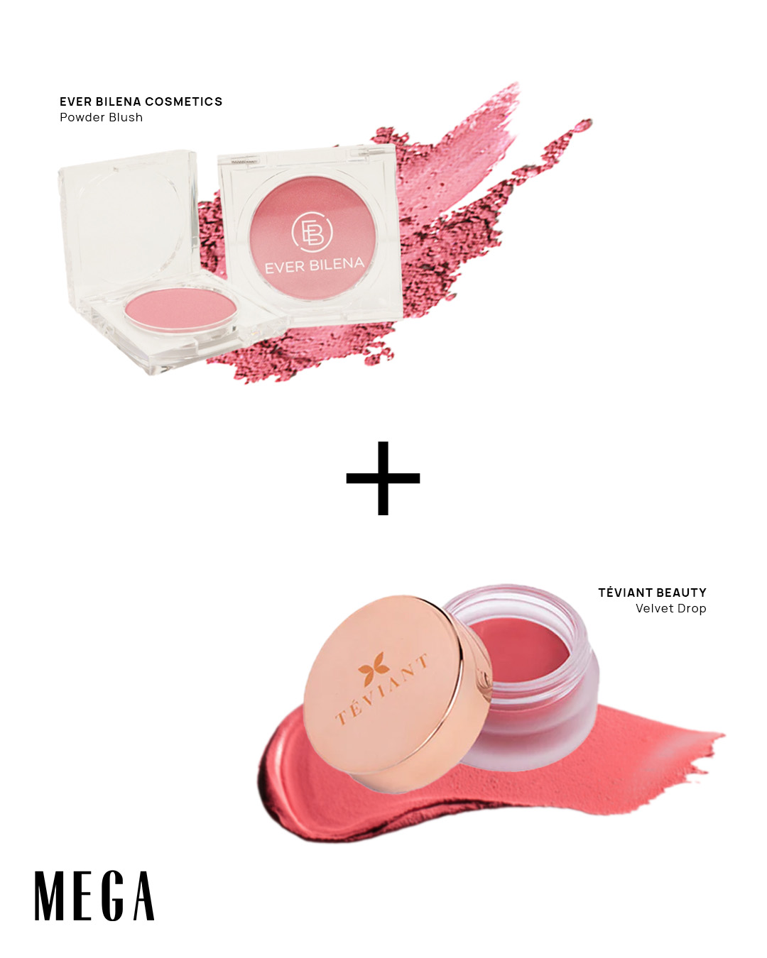 EB+TEVIANT - MEGA Teviant Beauty Velvet Drop and Ever Bilena Cosmetics Powder Blush long-lasting blush ways methods
