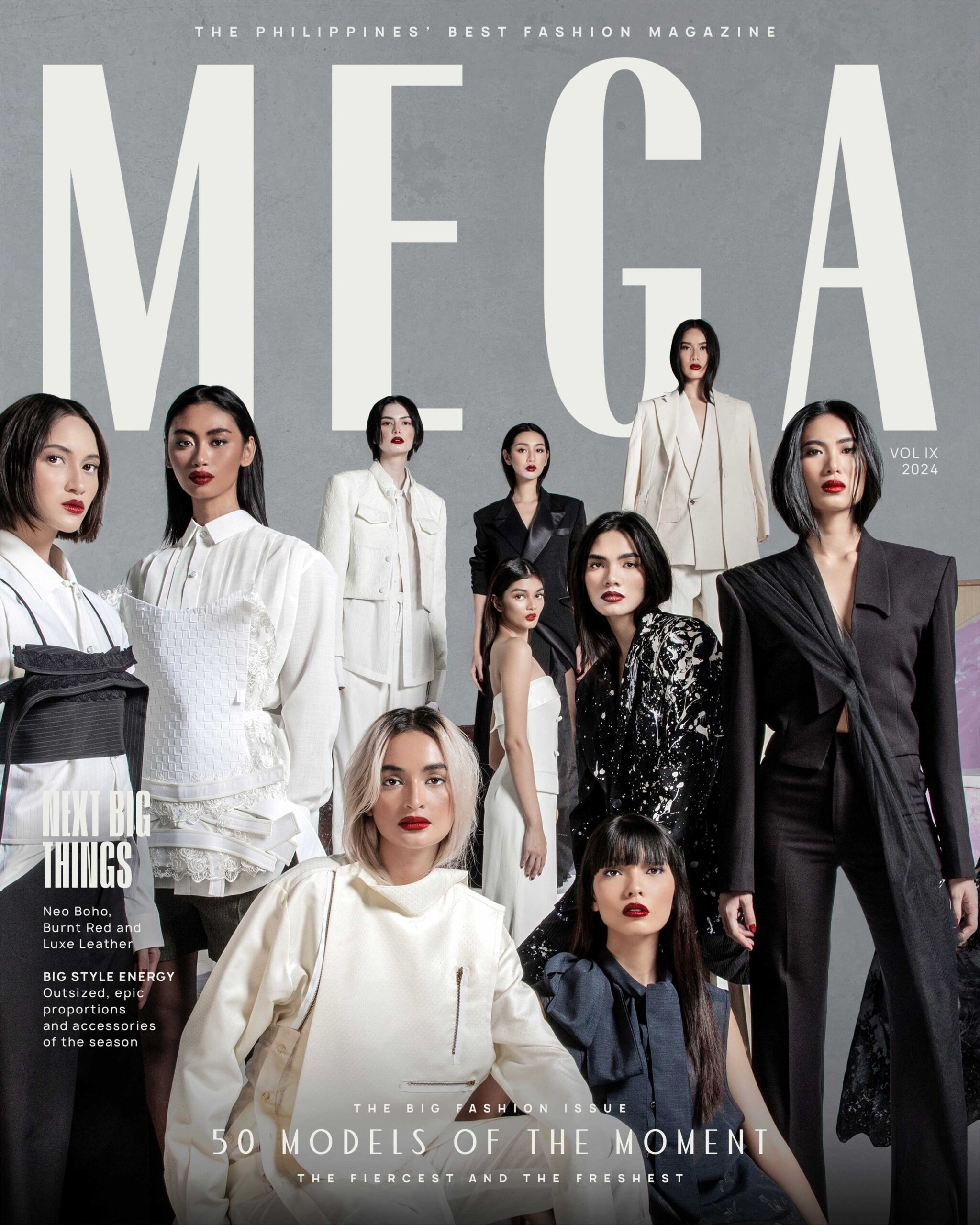 For MEGA Magazine September 2024, we gather 50 Filipino models of the moment for the big fashion issue