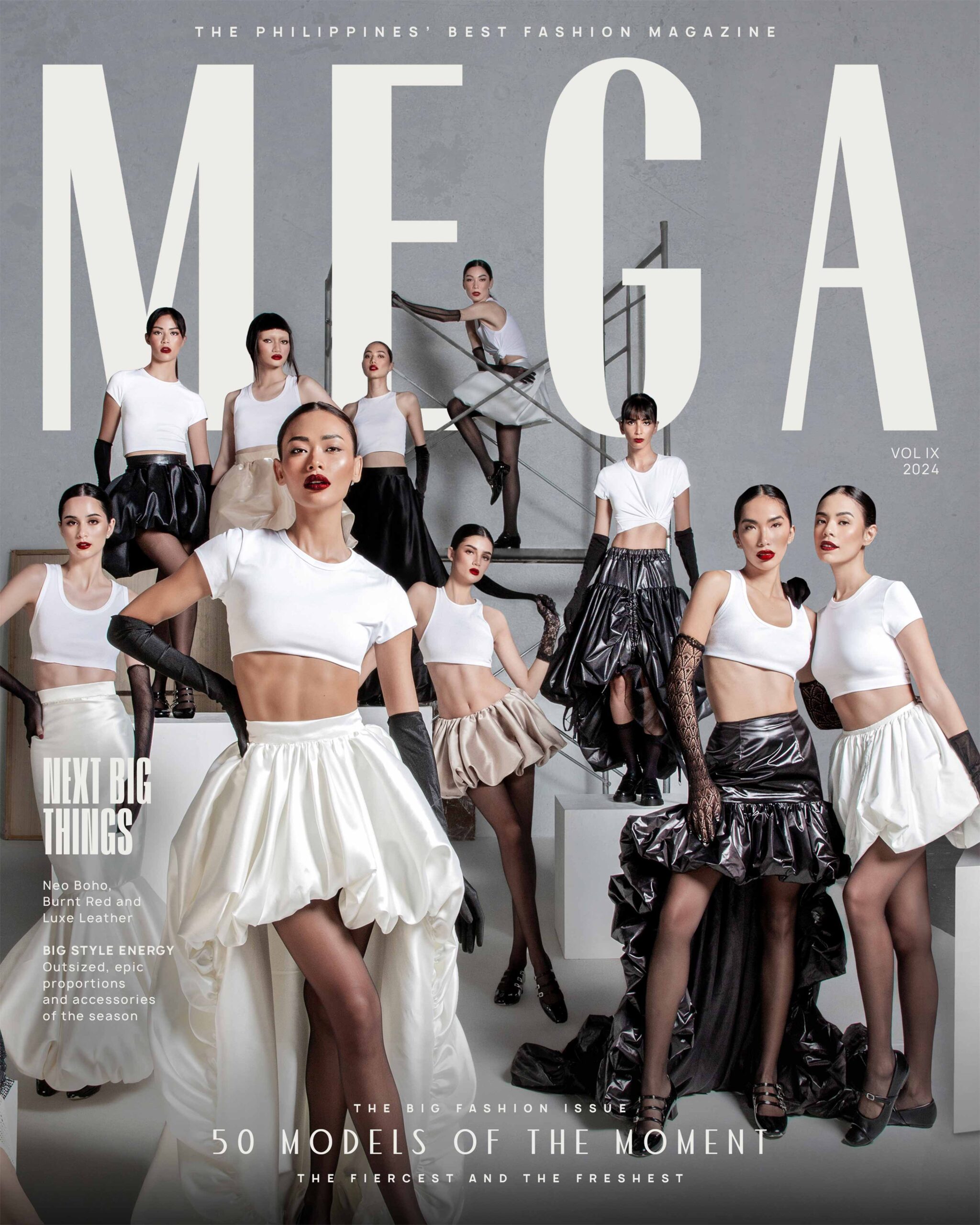 For MEGA Magazine September 2024, we gather 50 Filipino models of the moment for the big fashion issue