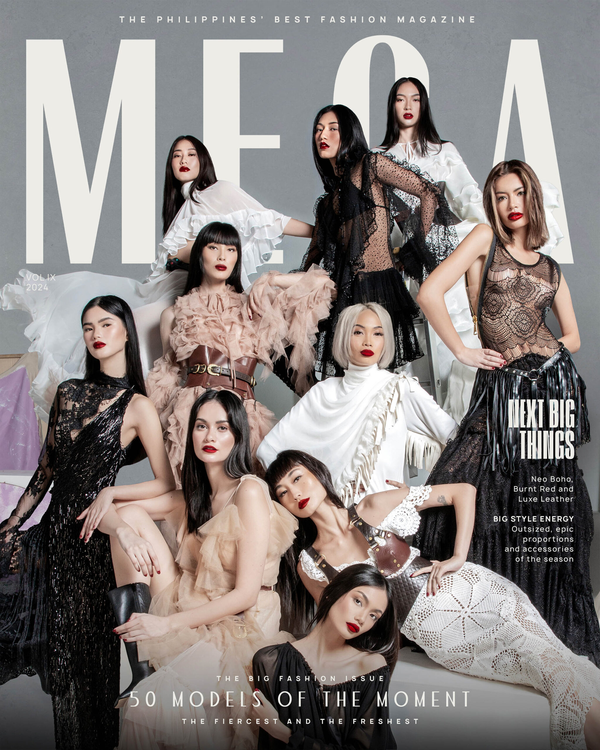 For MEGA Magazine, September 2024, we gather 50 Filipino models of the moment for the big fashion issue