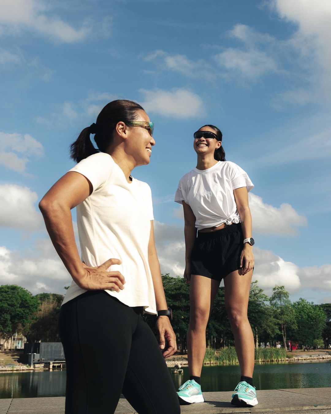 Hannah Pangilinan and Coach Ani de Leon-Brown