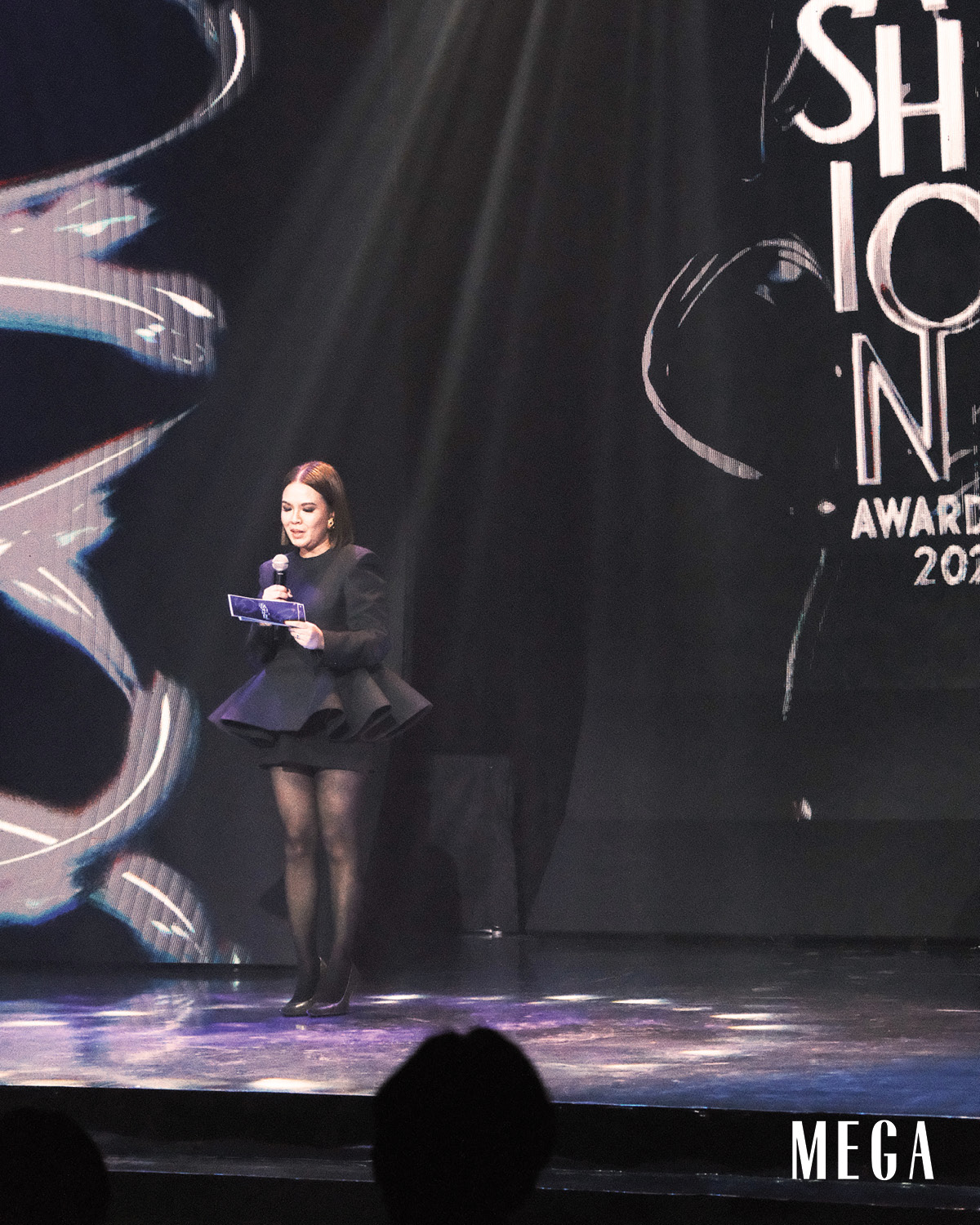 mfa2024-highlights-n-inart - MEGA MEGA Editor-in-Chief Peewee Reyes-Isidro delivering her opening remarks
