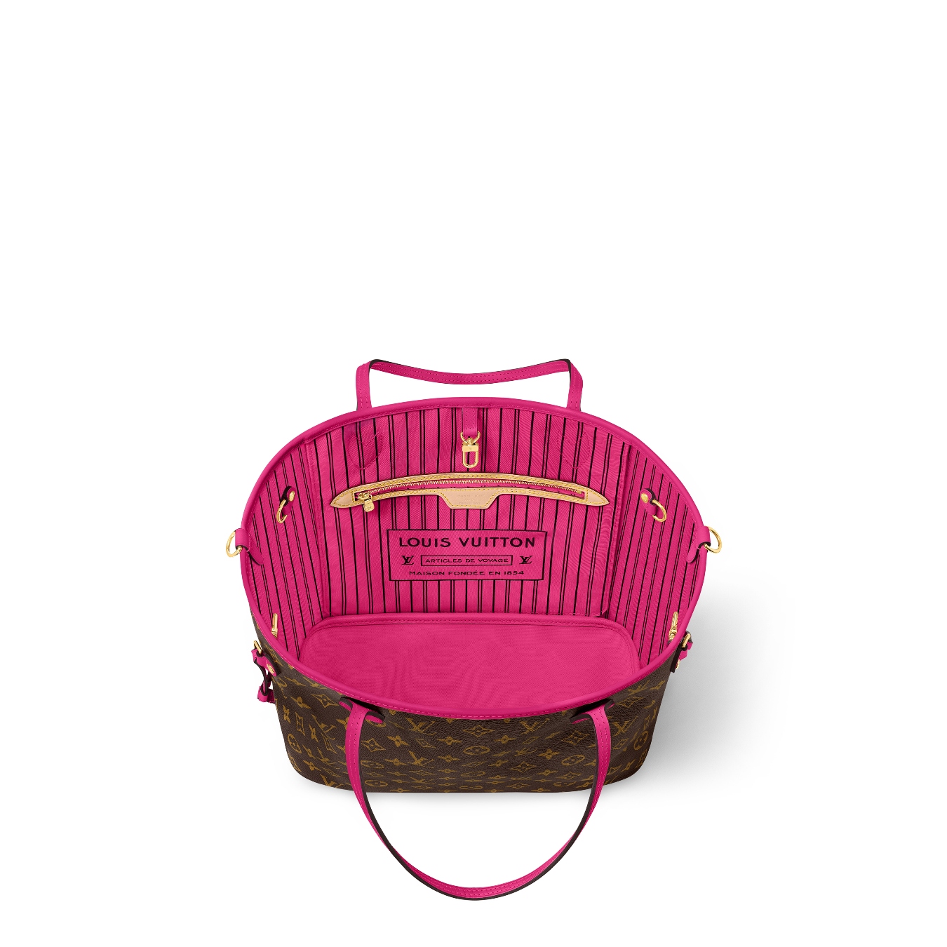 Stacked from 30 images. Method=C (S=4) - MEGA Neverfull Inside Out in Deep Pink MM