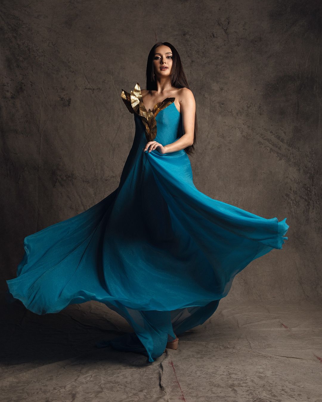 EVENING GOWN 1.1 - MEGA Meet the New Filipino Players at Paris Fashion Week 2024: Michelle Dee, Sarah Lahbati, Maymay Entrata and More