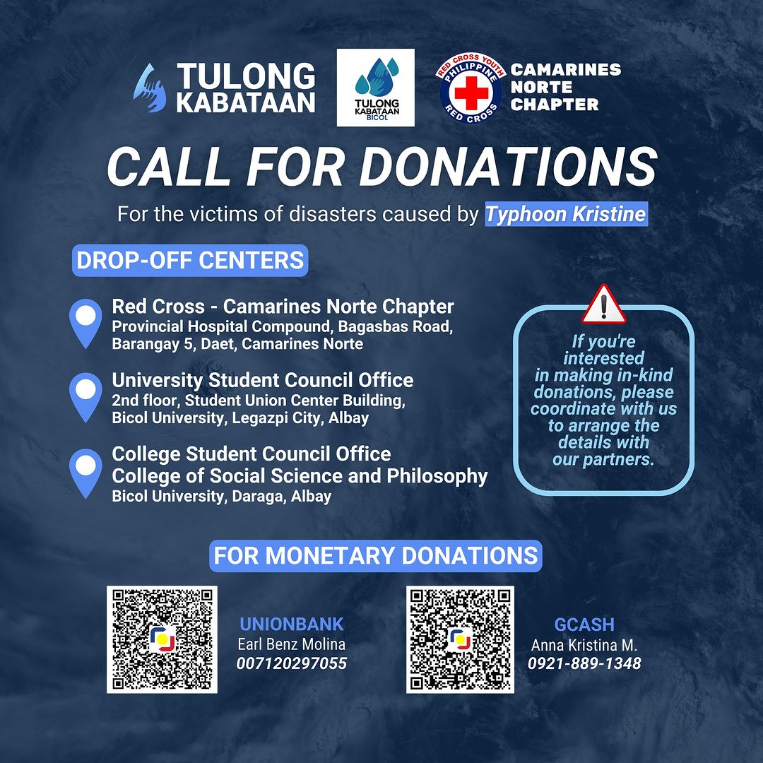 Tulong Kabataan Typhoon Kristine