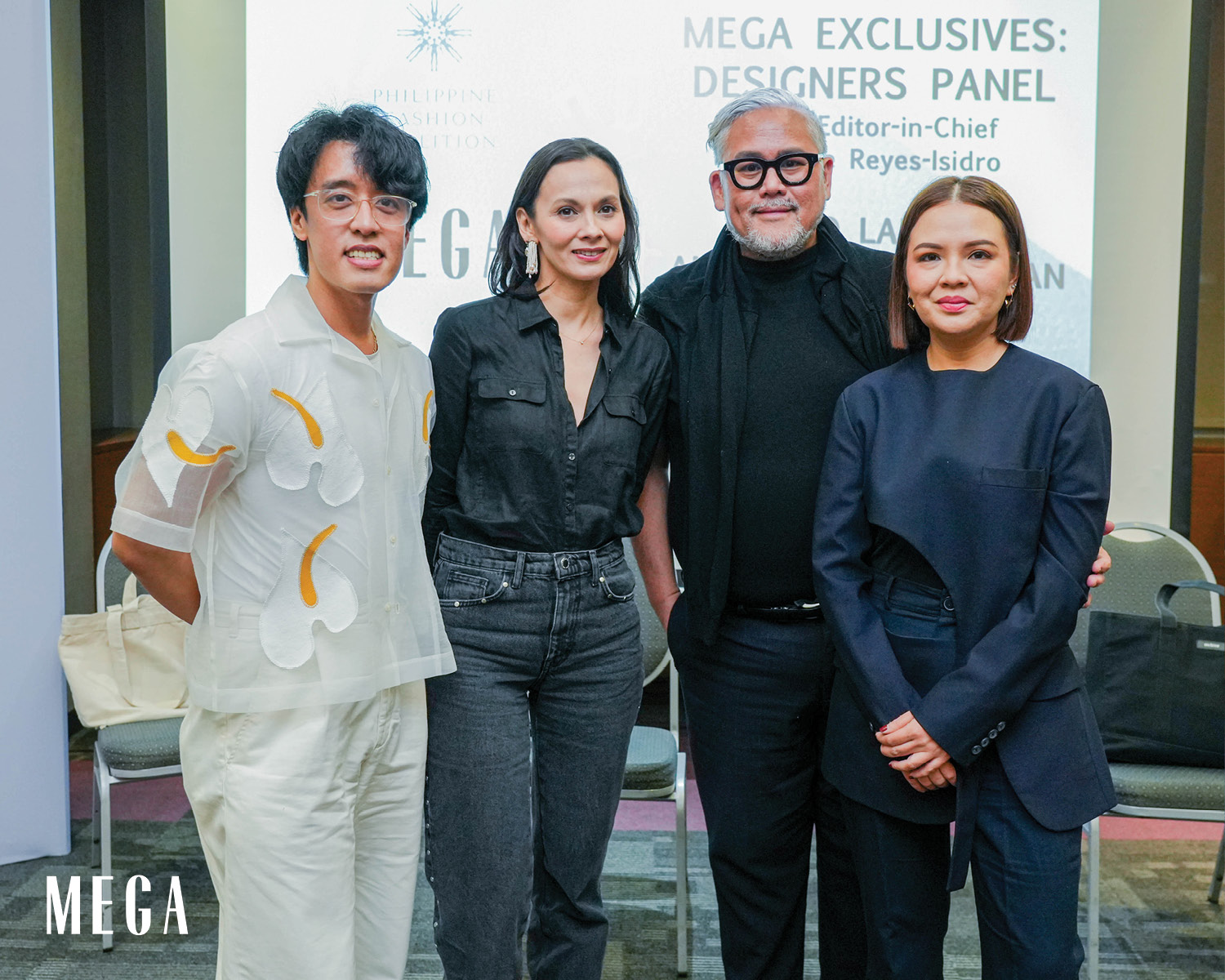 panel Manila fame 2024 mega editor-in-chief peewee Reyes-Isidro, Rajo Laurel, Amina Aranaz, Neil Felipp