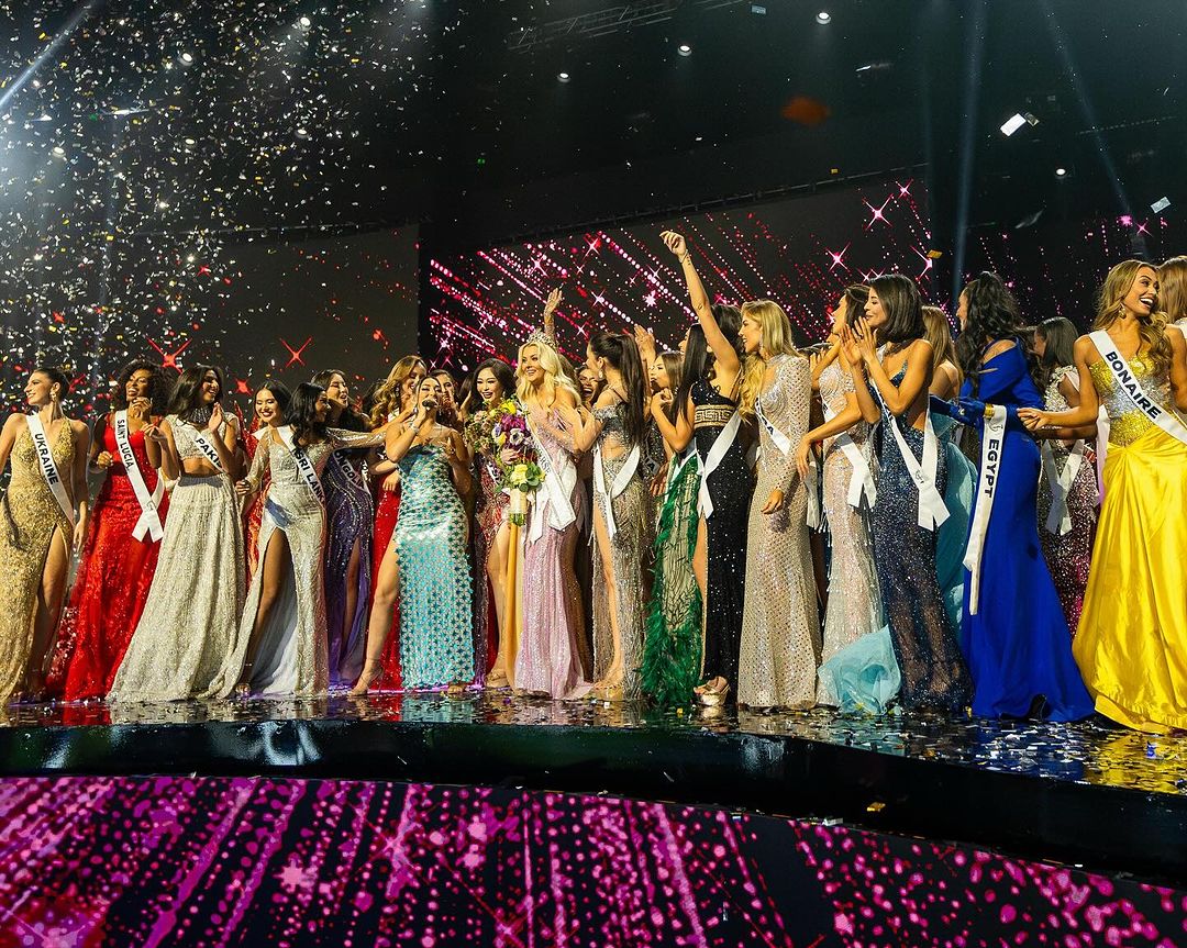 MISS UNIVERSE QUEENS - MEGA Candidates celebrating the crowning of Miss Universe 2024 Victoria Kjaer Theilvig beauty queen