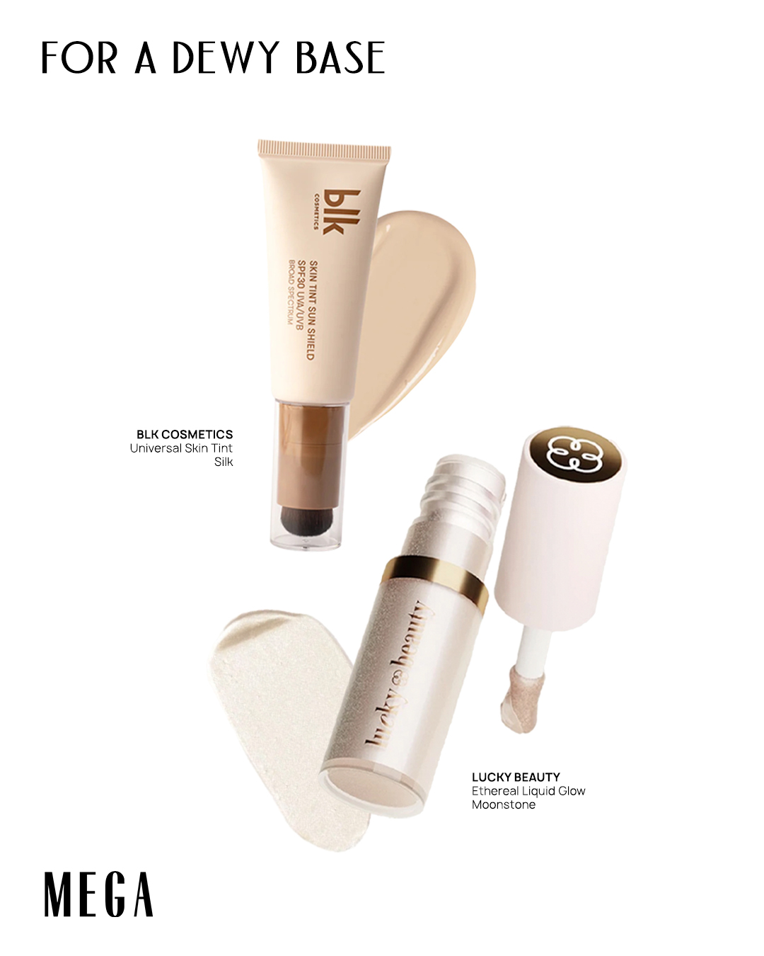 mega-glowy-holiday-makeup-dewy - MEGA holiday makeup Products for a Luminous Base blk cosmetics universal skin tint silk lucky beauty ethereal liquid glow moonstone