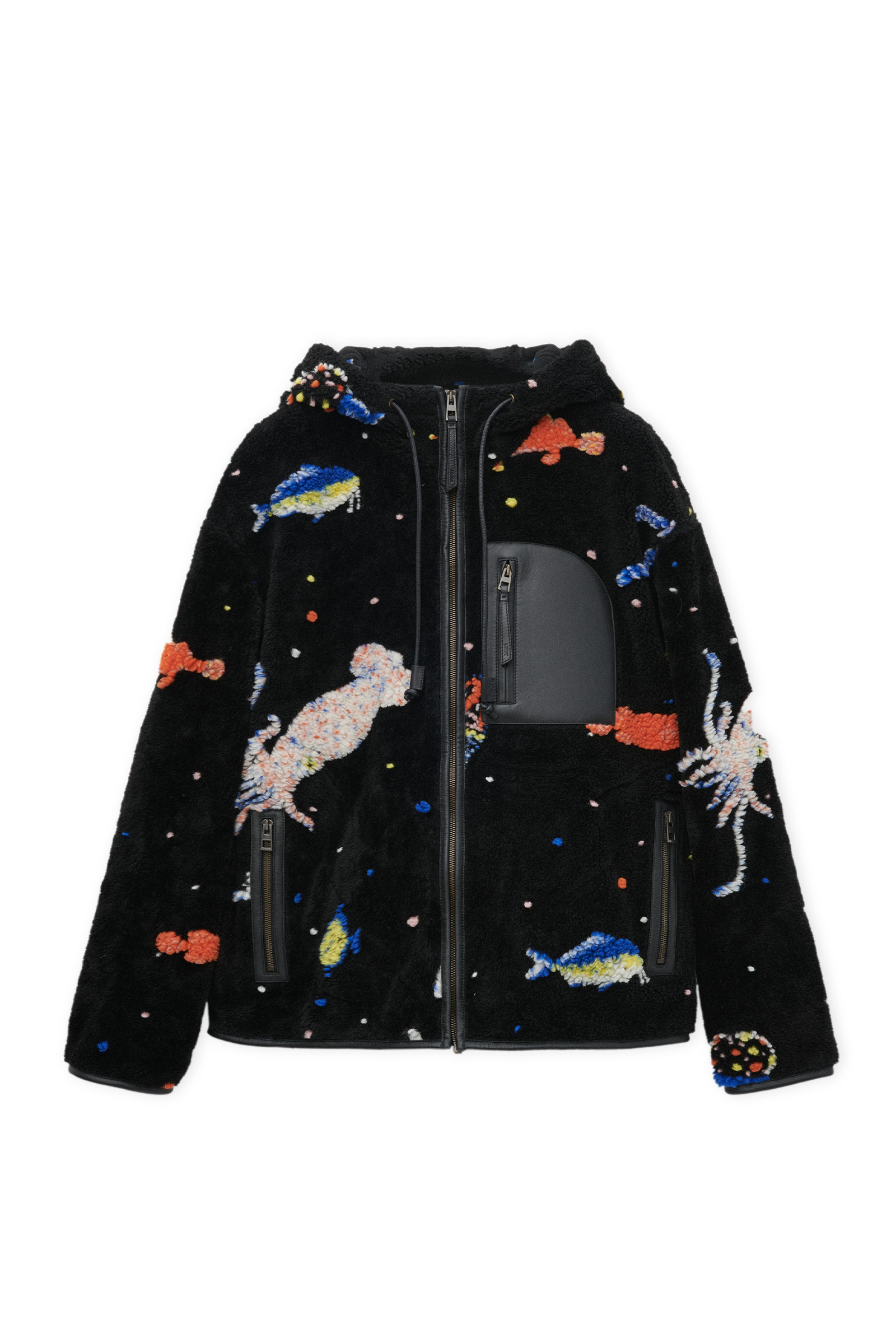 mega-loewe-06 - MEGA A fur black jacket part of the Loewe collection Relive Your Fantastical, Dreamlike Wonder With the LOEWE x Suni Fujita Collection