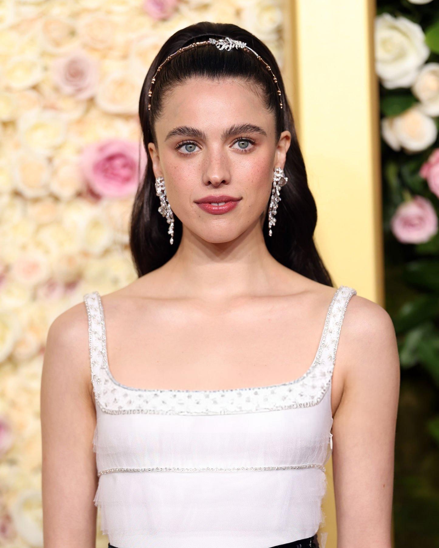 Margaret Qualley at the Golden Globes 2025