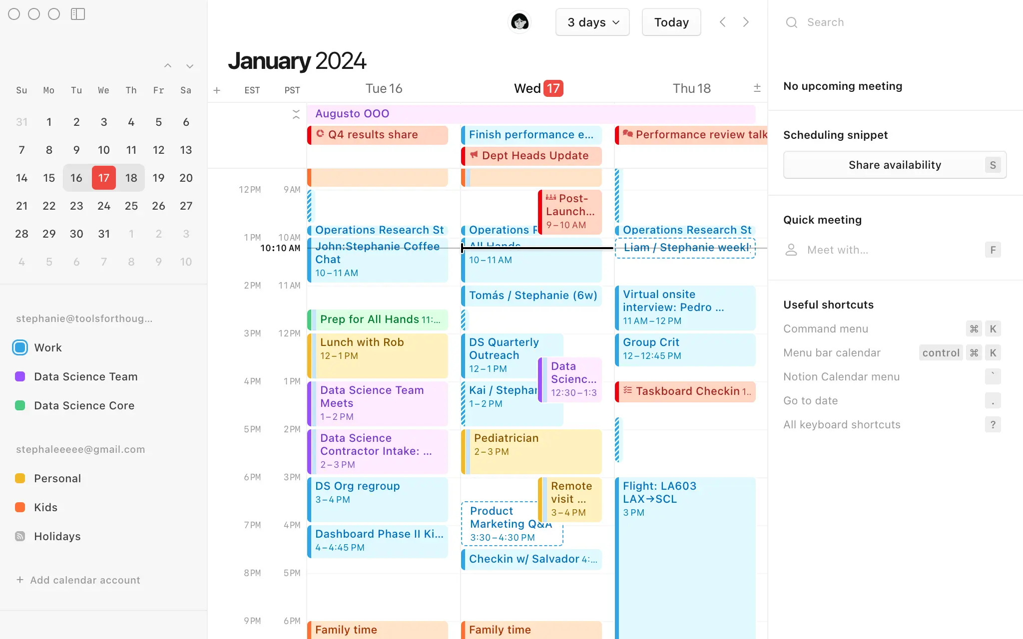 Organize all aspects with your life with Notion's fuss-free calendar