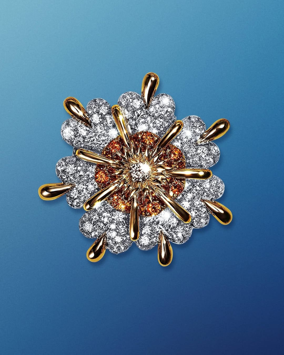 Jean Schlumberger by Tiffany Vrille Flower brooch