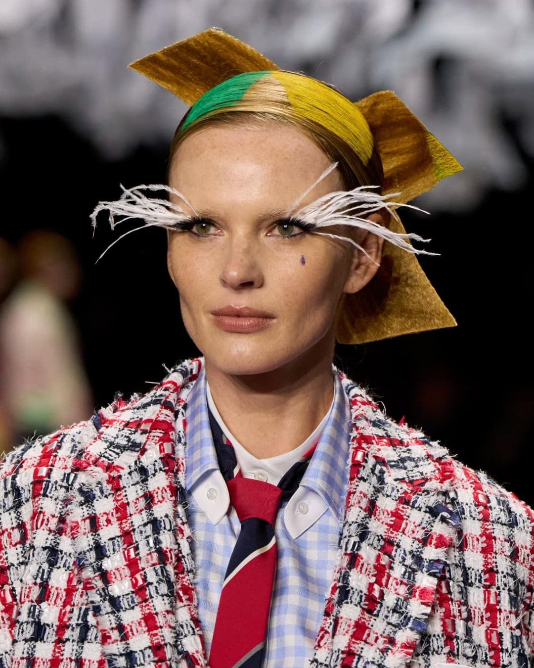 Makeup by James Pecis for Thom Browne FW25