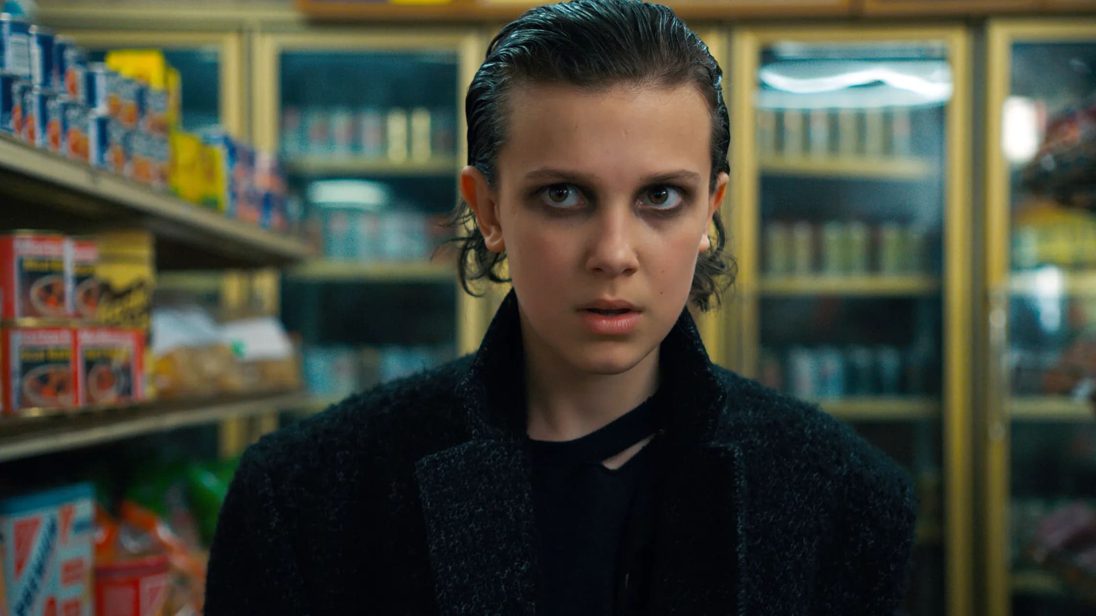 Millie Bobby Brown as Eleven in Stranger things