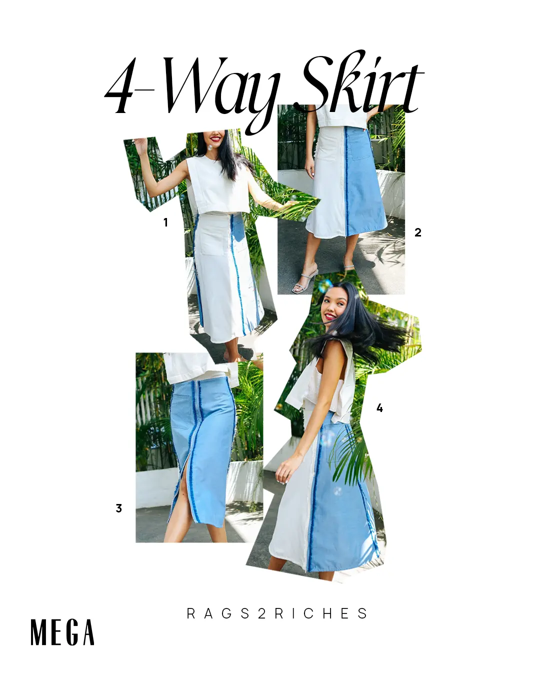 4 Ways you can style Rags2Riches' A-Line Skirt