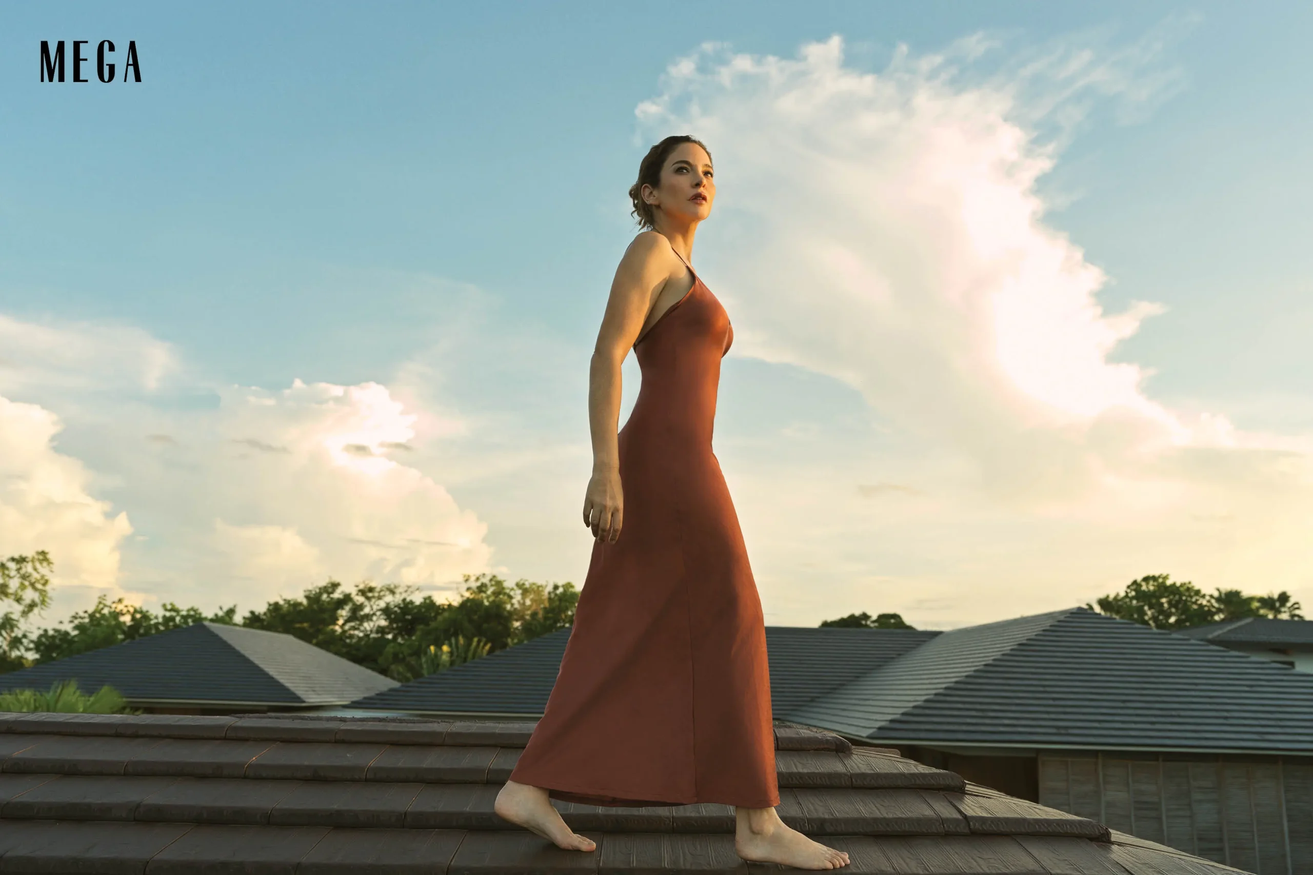 Amanda griffin jacob wears a Hindy weber dress