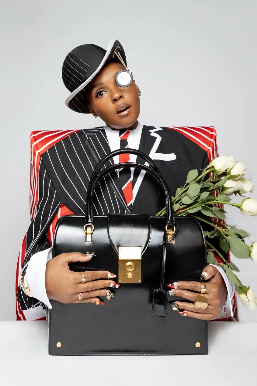 JANELLE MONAE 1 1 - MEGA Janelle Monáe in Thom Browne x Paul Tazewell