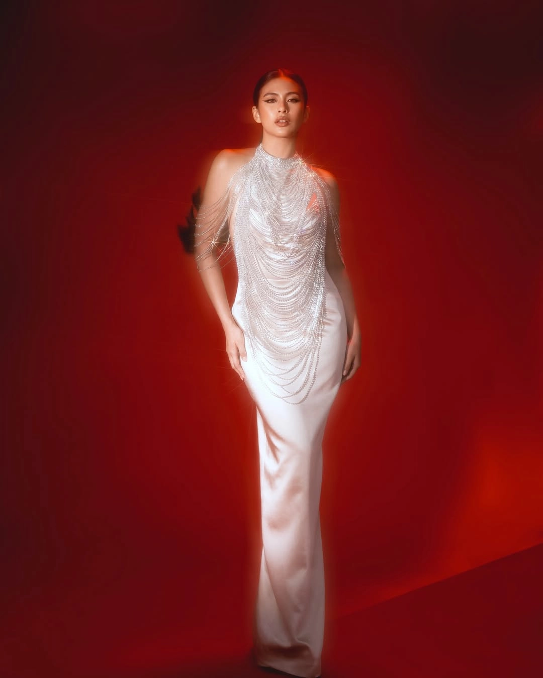 Babaylan by Martin bautista. Photographed by Charisma Lico-Santos. Creative direction by Pam Quinones. Makeup by Jason Delos Reyes. Hair by Aries Manal. Styling by Qurator Studio, Leanne Ledesma, Steven Coralde, and Claire Fernando. Set by AdSet. Produced by Sean Gabriel.